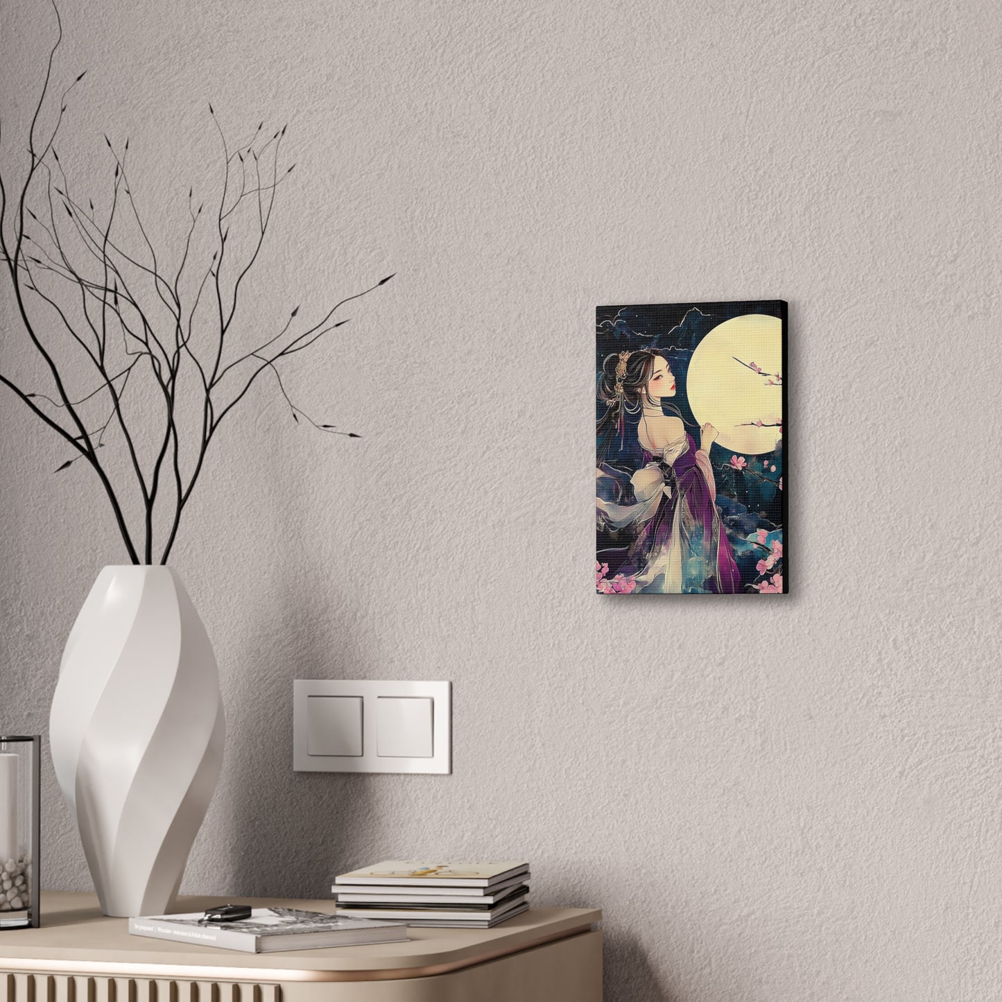 Thinking of You in the Moonlight - Fine Art Print - Wall Art on Canvas