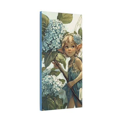 Blue Hydrangea - Flowers & Fairies Collection - Fine Art Print on Canvas