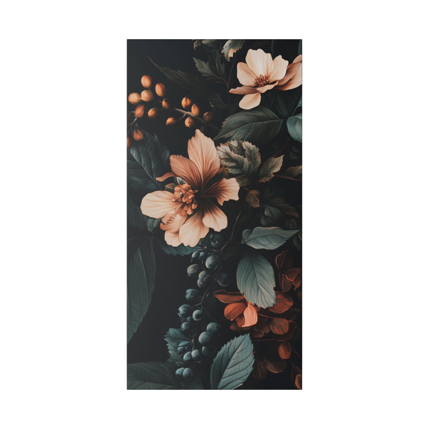 Evergreen Moody Botanical -Secret Garden Series  - Fine Art Print on Canvas