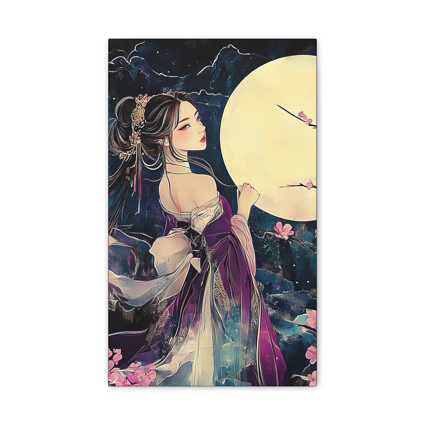 Thinking of You in the Moonlight - Fine Art Print - Wall Art on Canvas