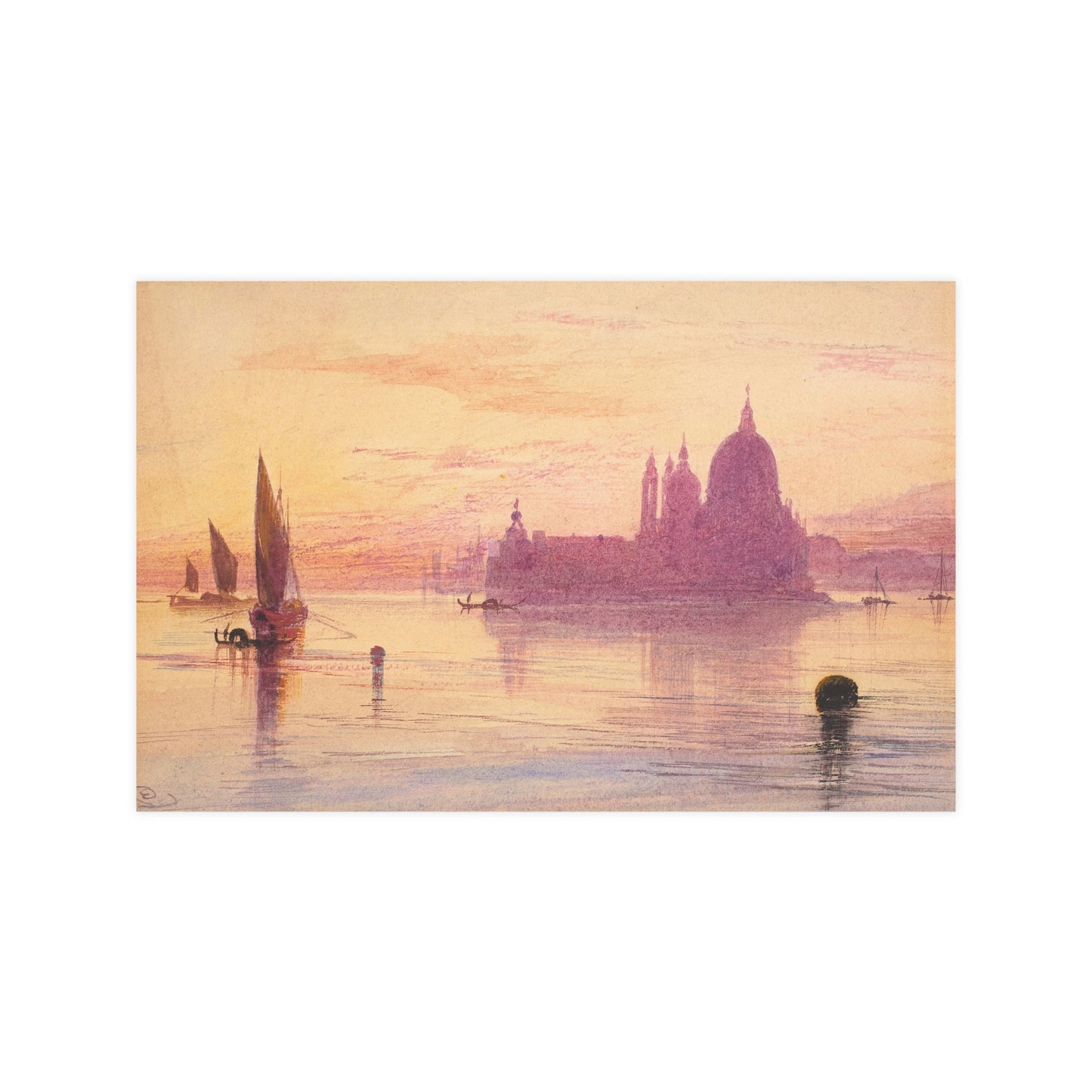 Santa Maria della Salute Venice at Sunset - Fine Art Poster