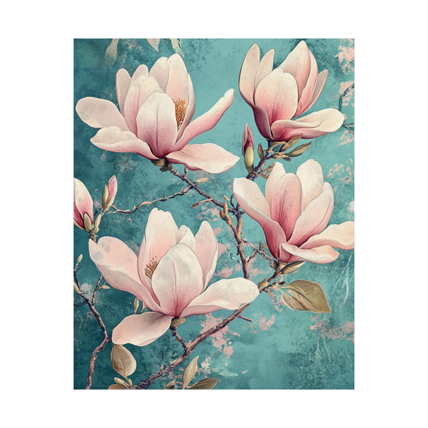 Blossoming Branches Pink Fine Art Print