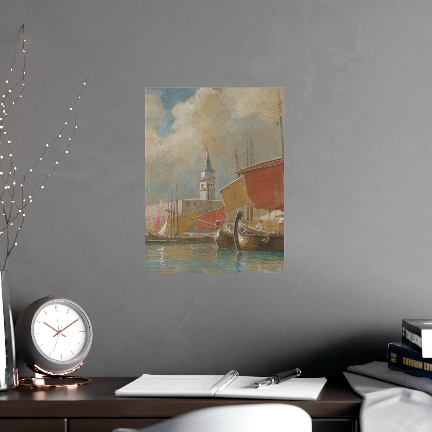 Shipping Along the Molo Venice - Canaletto Fine Art Poster