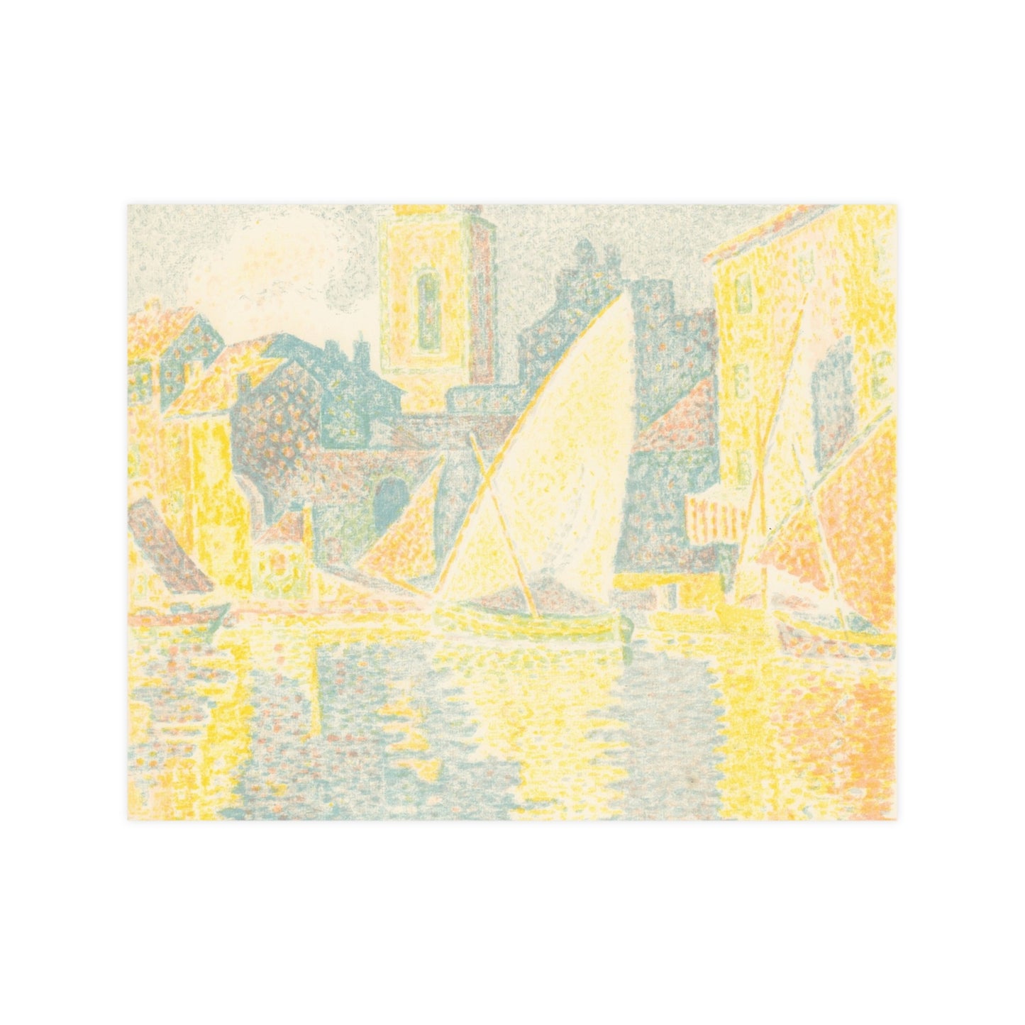 Port of Saint-Tropez - Signac Pointillist Fine Art Poster