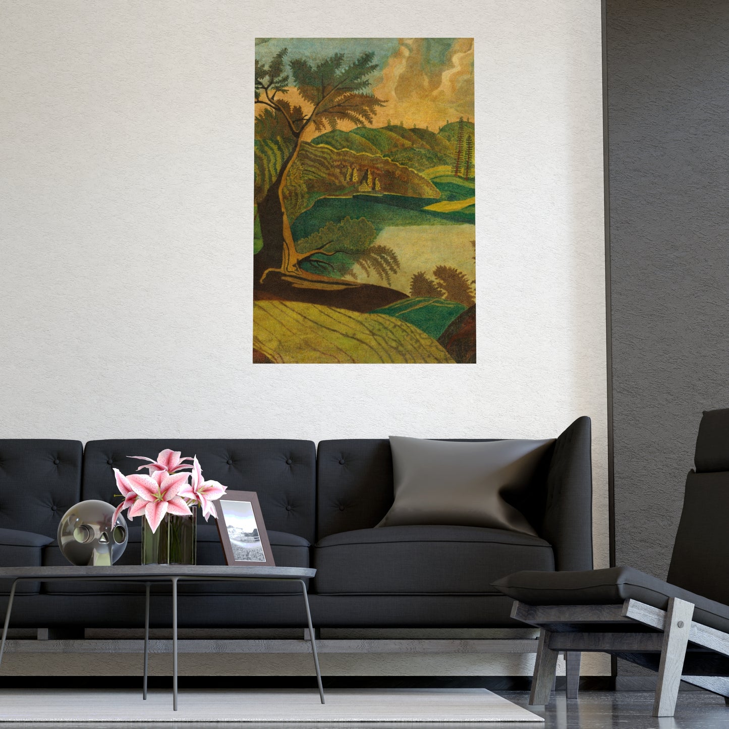 Stylized Landscape - Modern Abstract Fine Art Poster