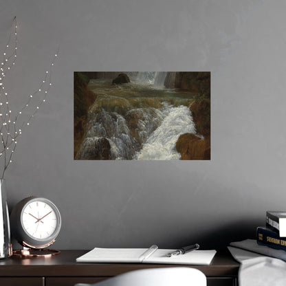 Waterfalls at Tivoli - Italian Landscape Fine Art Poster