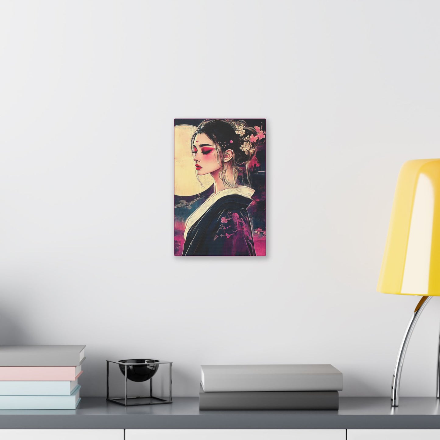 Magenta Moon - Fine Art Print on Canvas