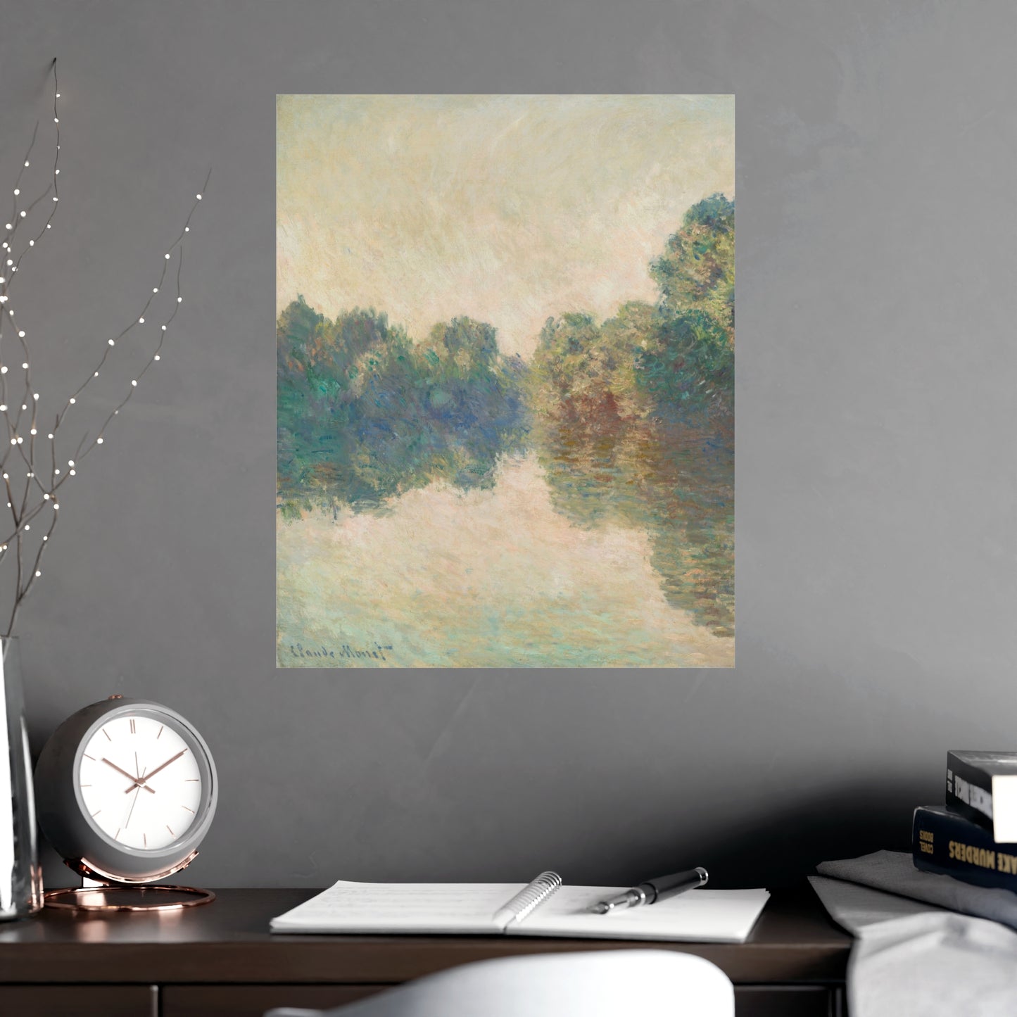 The Seine at Giverny - Monet Fine Art Poster