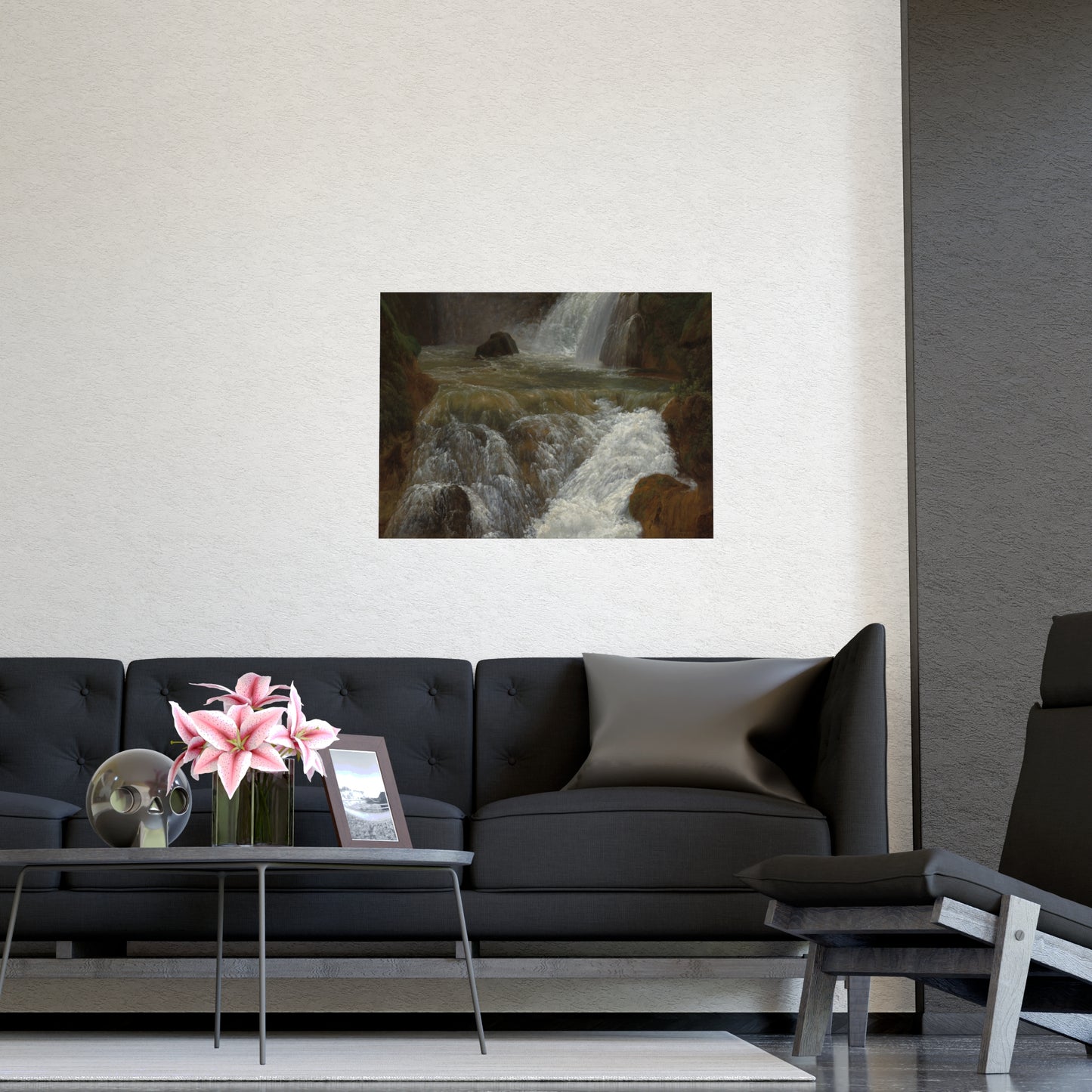 Waterfalls at Tivoli - Italian Landscape Fine Art Poster
