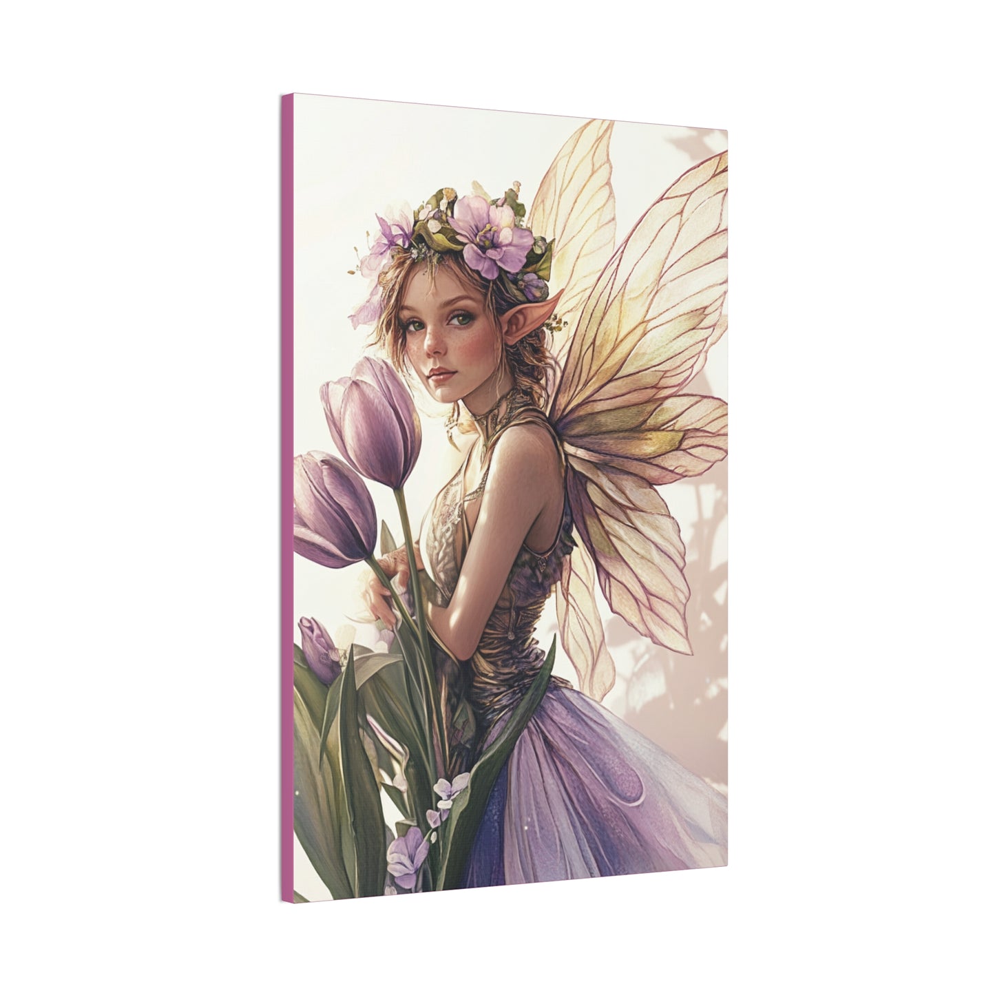 Tuesdays are for Tulips - Flowers & Fairies Collection - Fine Art Print on Canvas