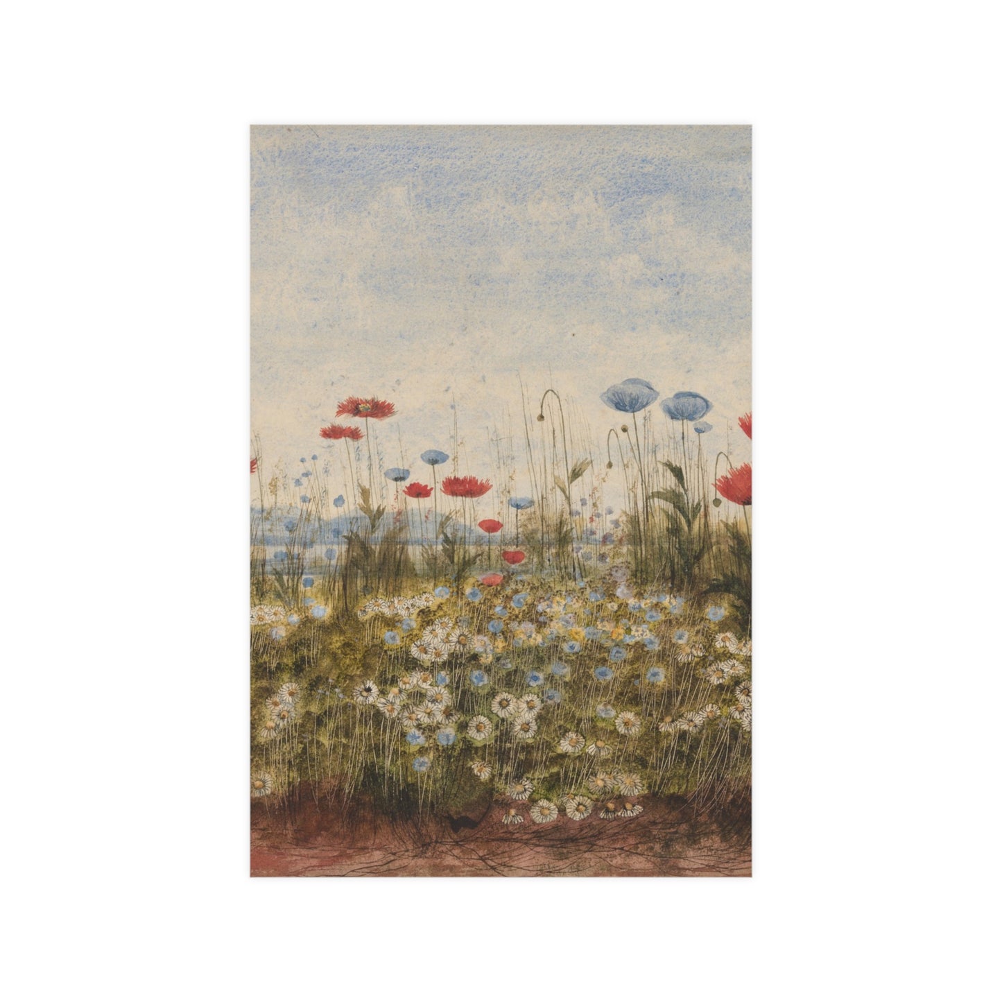 Wildflower Scene - Museum Collection - Fine Art Poster