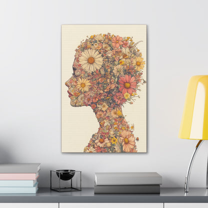 And So She Grew on Canvas
