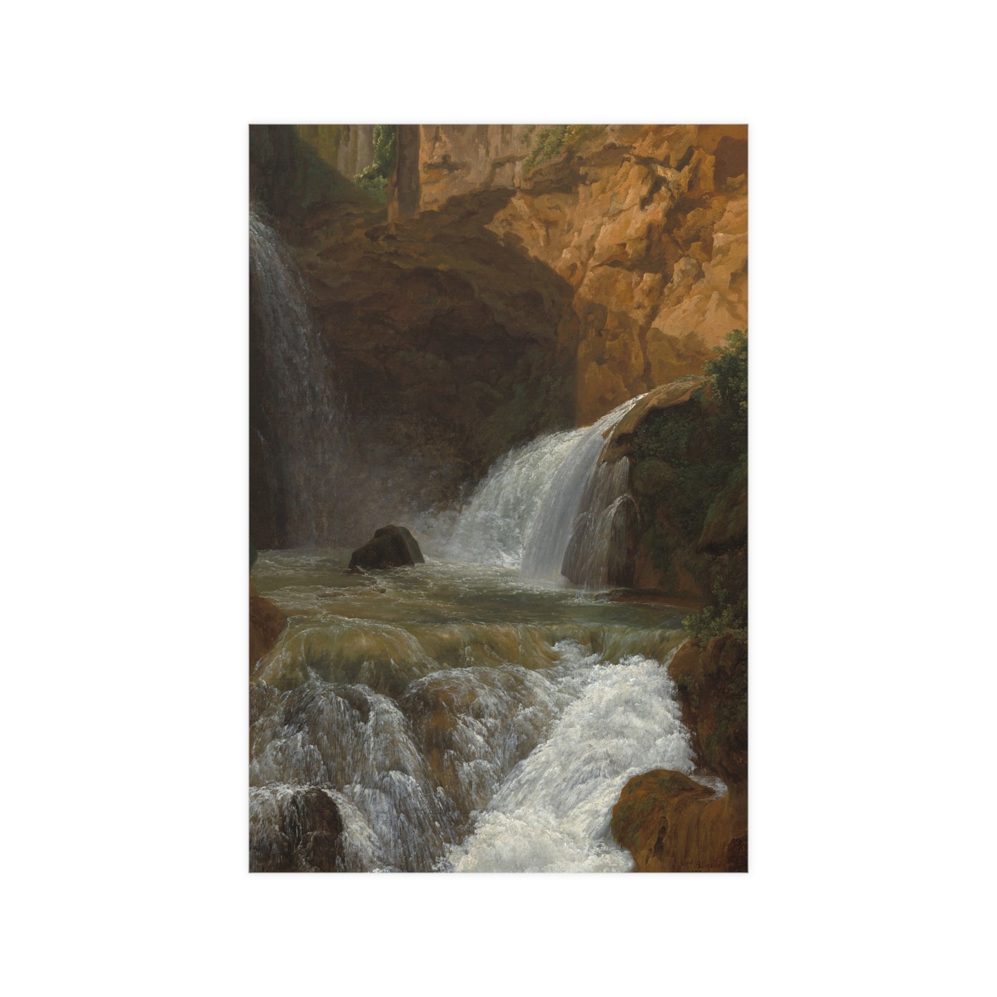 Waterfalls at Tivoli - Italian Landscape Fine Art Poster