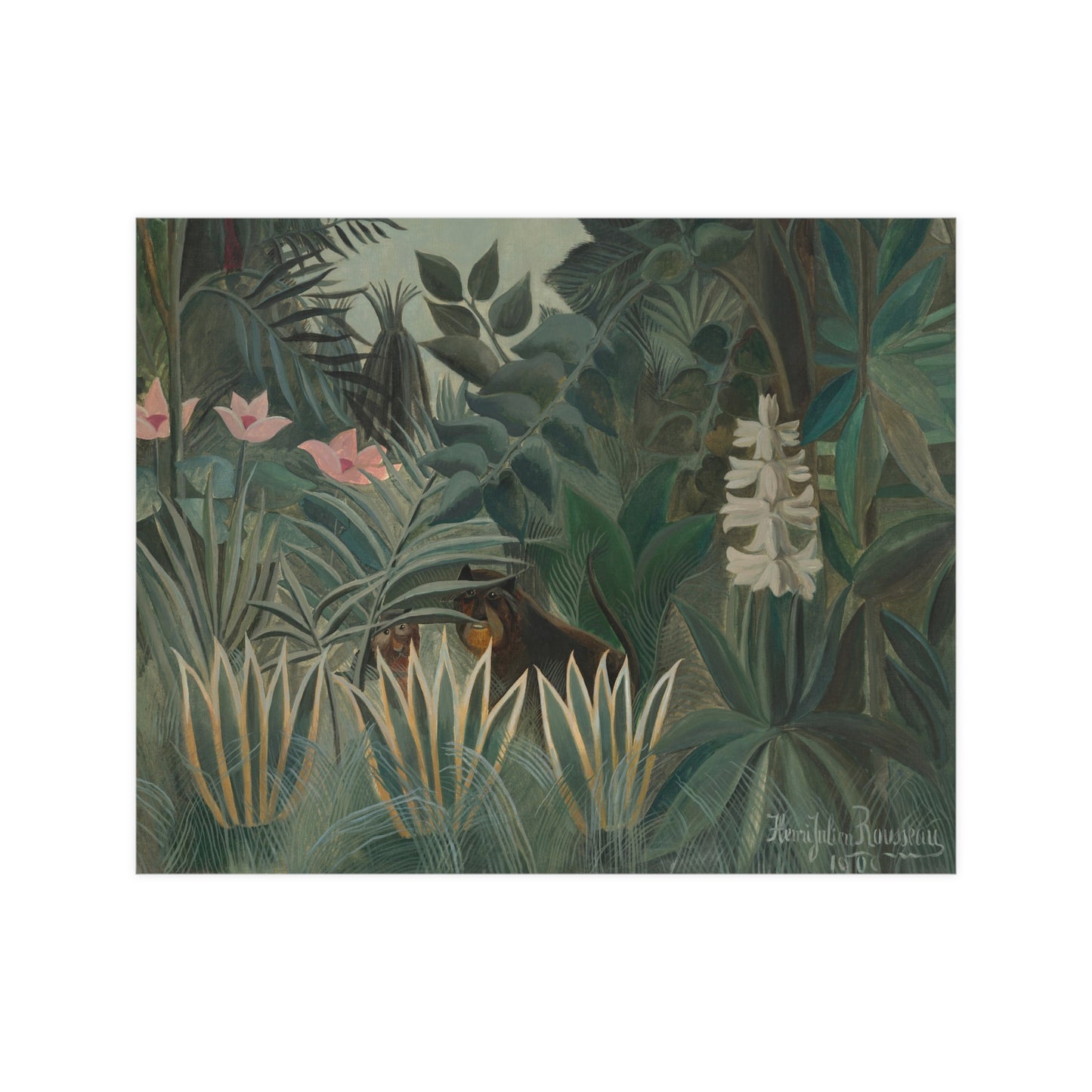 The Equatorial Jungle - Rousseau Tropical Fine Art Poster