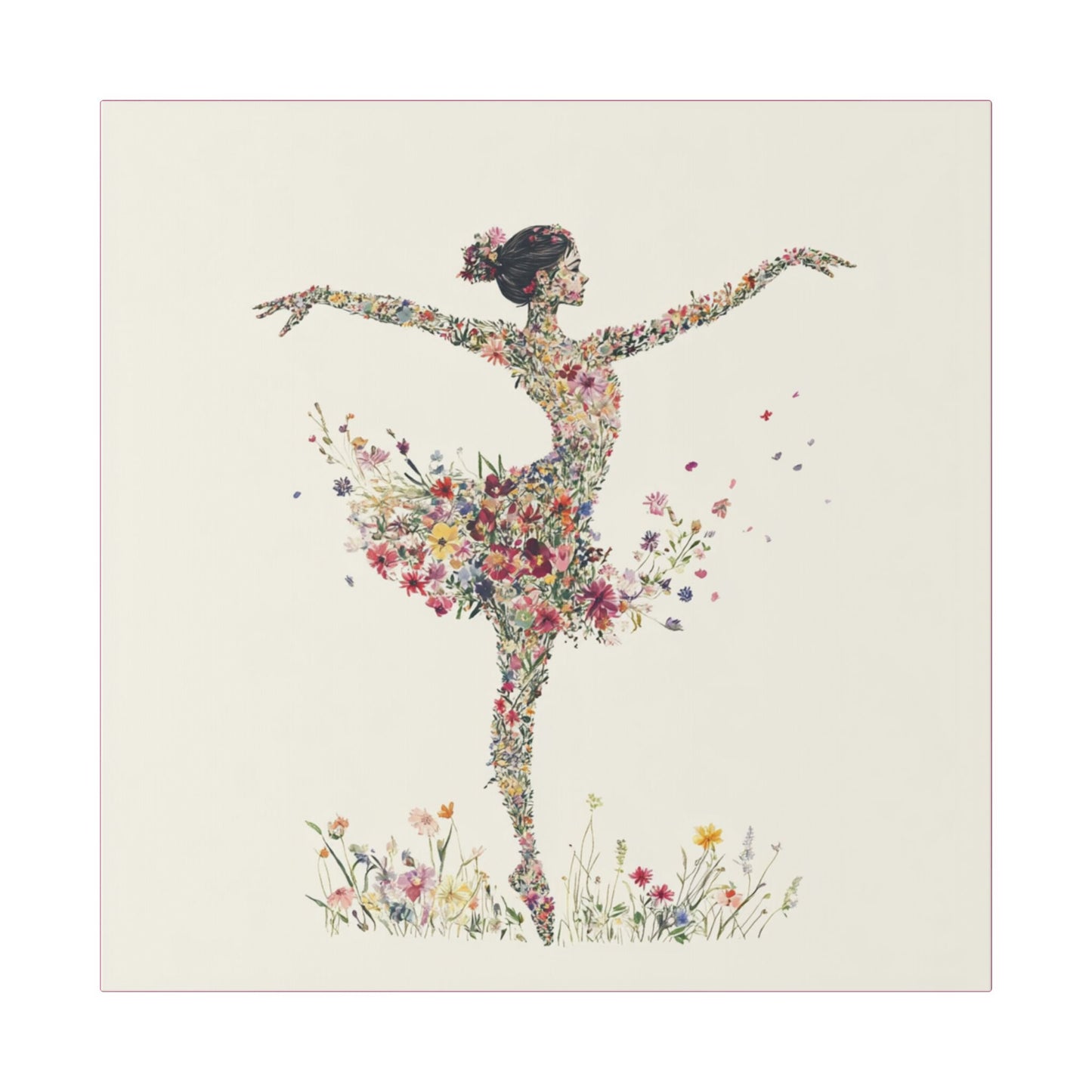 You Belong Among the Wild Flowers - On Point - Painting on Canvas