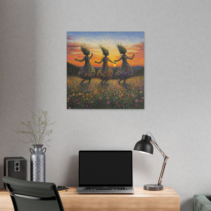 The Fairy Frolic - Flowers & Fairies Collection - Wall Art on Canvas