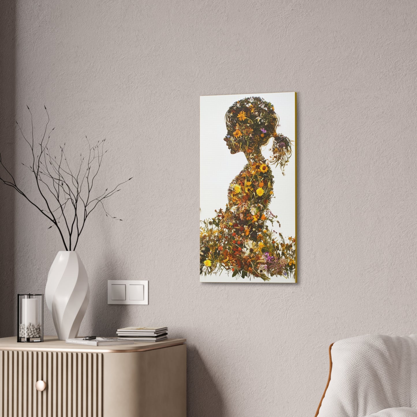Summers Gone By - Wildflowers Fine Art Print on Canvas