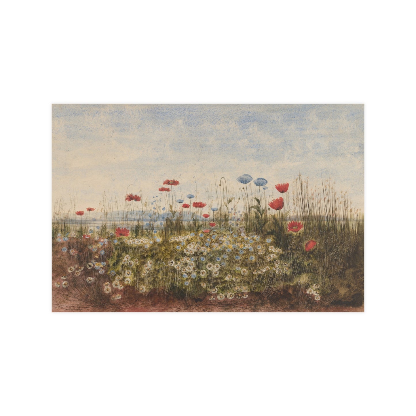 Wildflower Scene - Museum Collection - Fine Art Poster