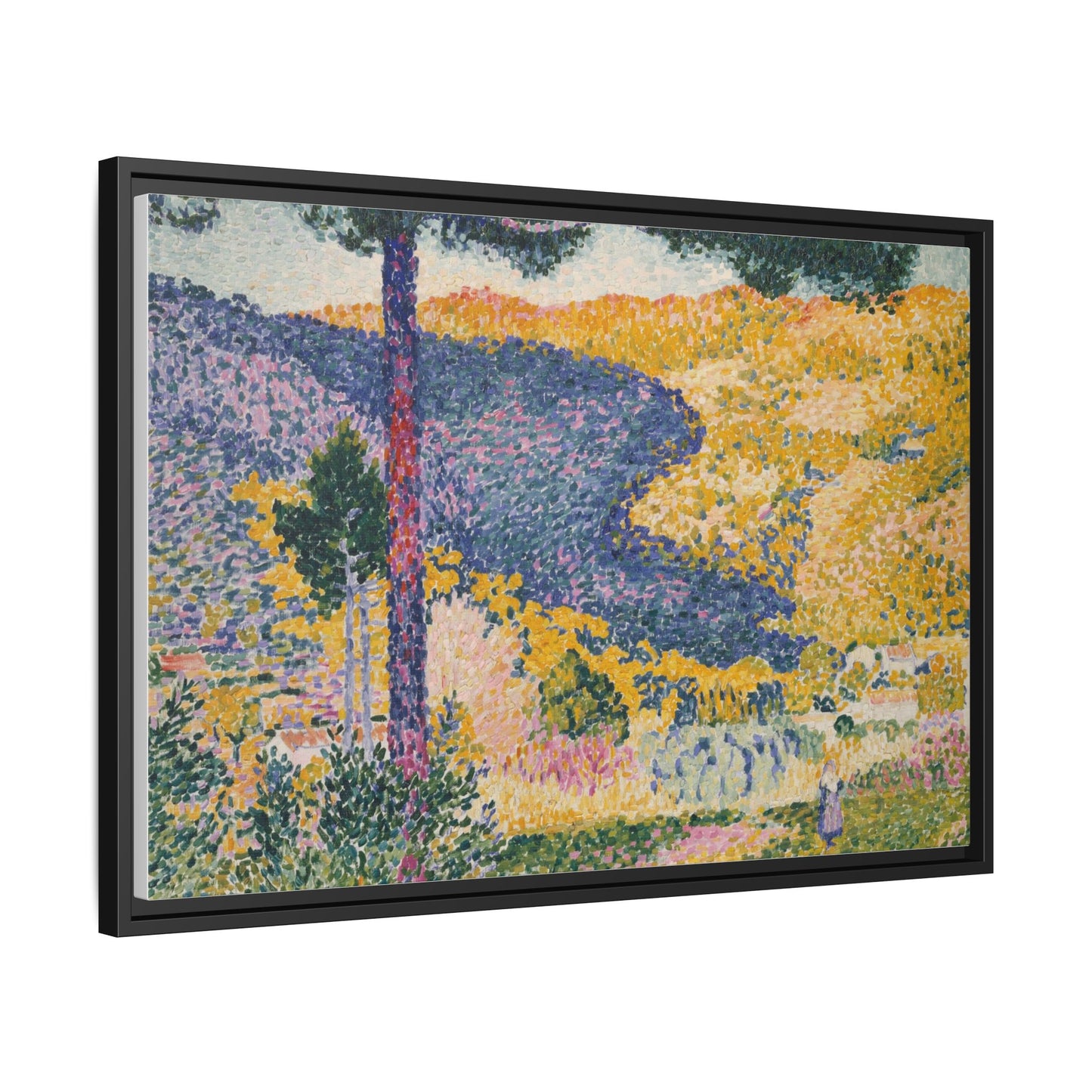 Valley with Fir Shade on the Mountain - Museum Collection - Framed Canvas Print