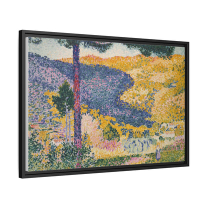 Valley with Fir Shade on the Mountain - Museum Collection - Framed Canvas Print