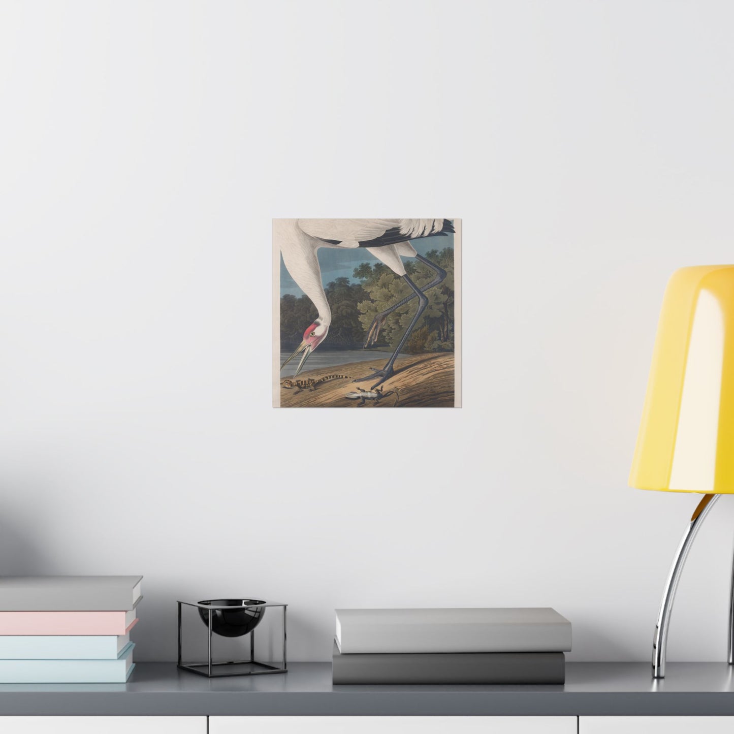 Crane in the Glades - Vintage Fine Art Print - Art Print - Poster for Nature Lovers & Birdwatchers