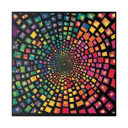 Chameleon Squares on Canvas
