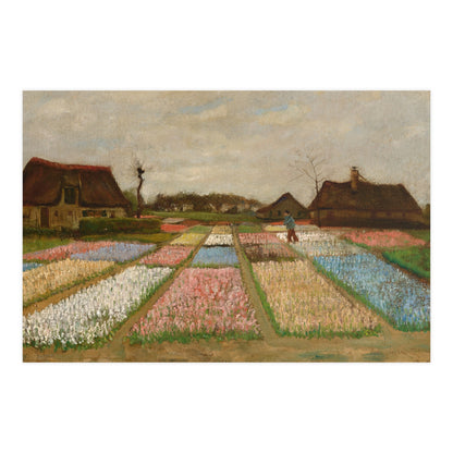 Flower Beds in Holland - Van Gogh Fine Art Poster