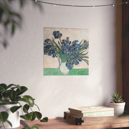 Van Gogh Irises Fine Art Print - Blue Flowers Wall Art