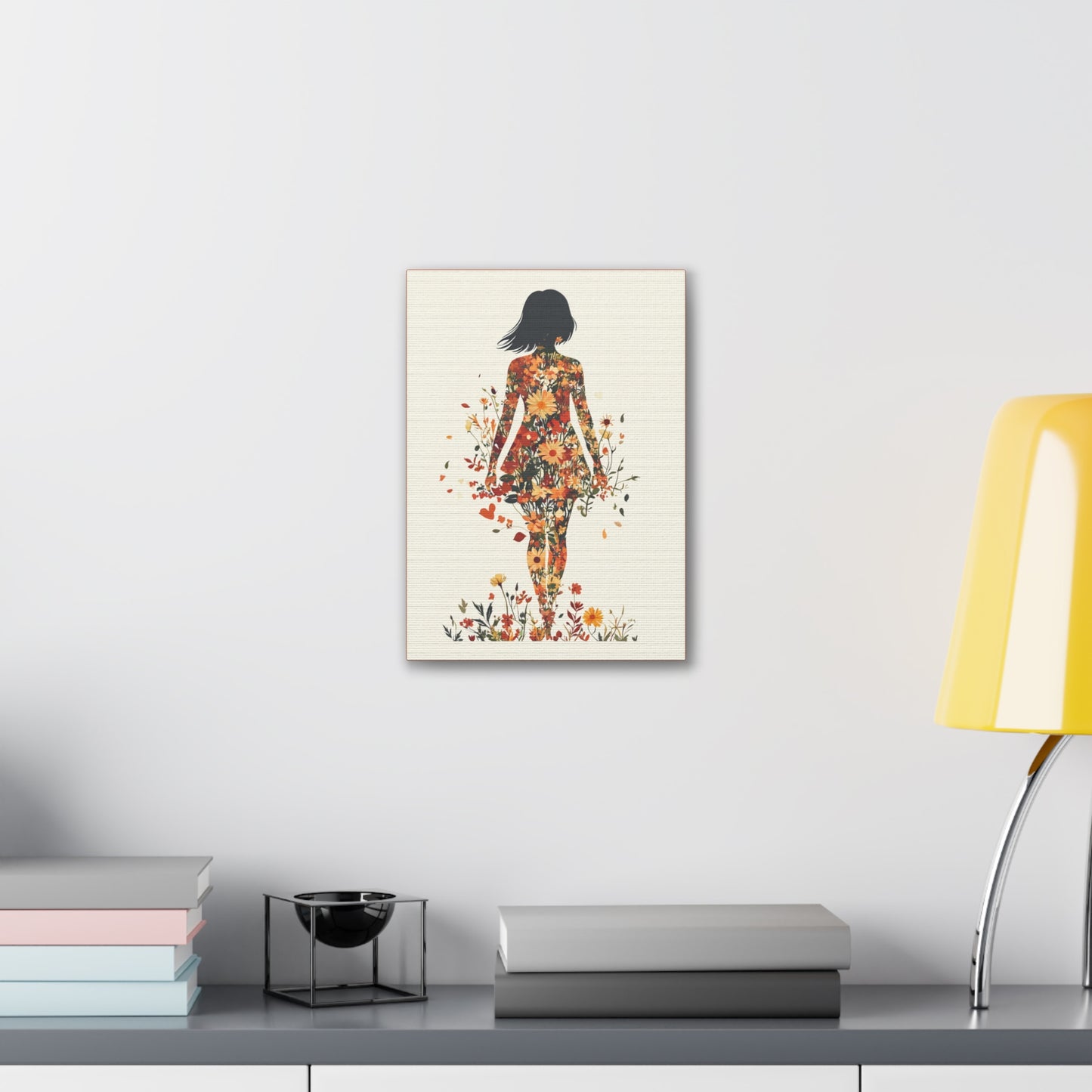 You Belong Among the Wildflowers  - Flower Girl - Print on Canvas