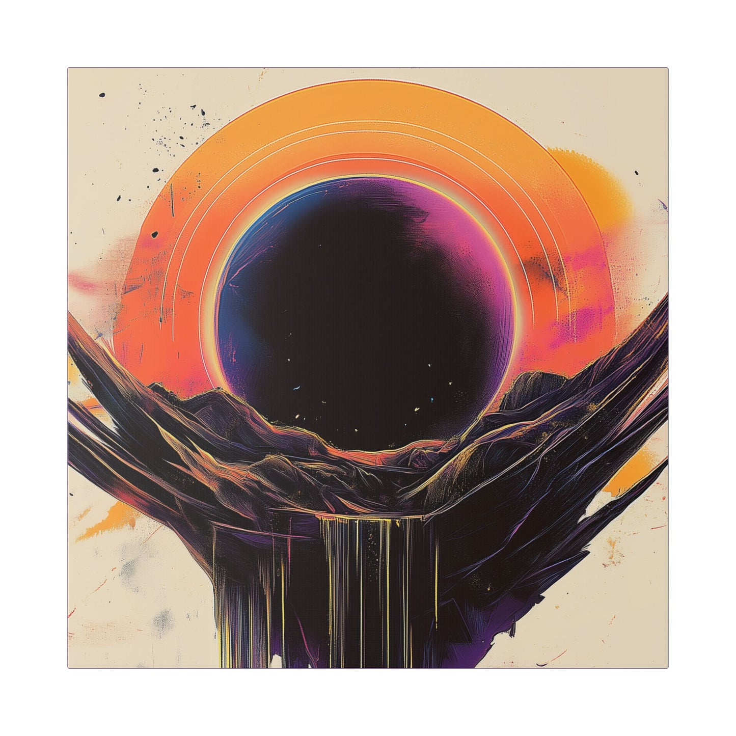 Valley of Dreams - Abstract Color Series- Fine Art Print on Canvas