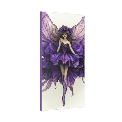 A Violet Affair - Fairies & Flowers Collection - Wall Art - on Canvas