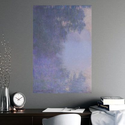 Branch of the Seine near Giverny in Mist - Monet Fine Art Poster