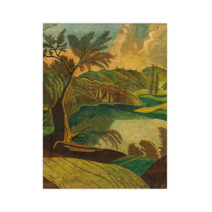 Stylized Landscape - Modern Abstract Fine Art Poster