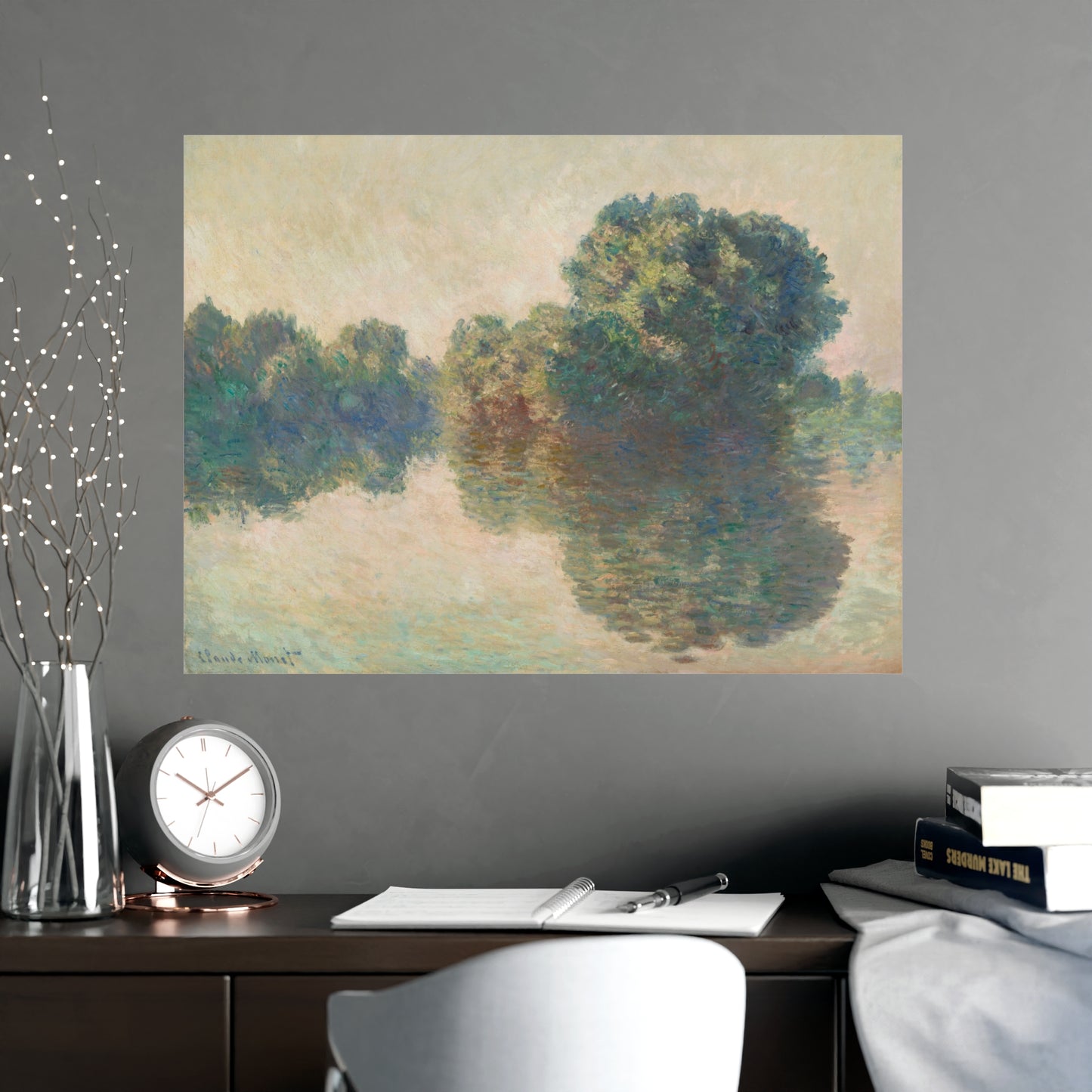 The Seine at Giverny - Monet Fine Art Poster