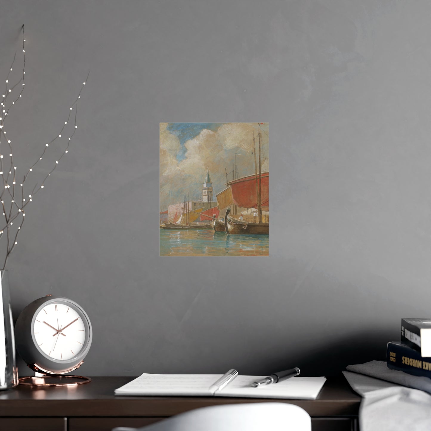 Shipping Along the Molo Venice - Canaletto Fine Art Poster