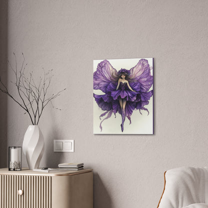 A Violet Affair - Fairies & Flowers Collection - Wall Art - on Canvas