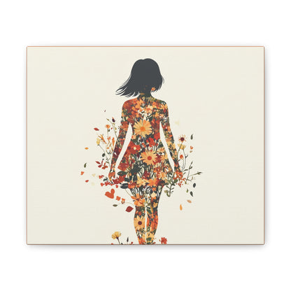 You Belong Among the Wildflowers  - Flower Girl - Print on Canvas