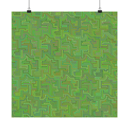 Circuit Board Art Print - Multi-color - Tech- Vertical Poster - Modern Wall Art