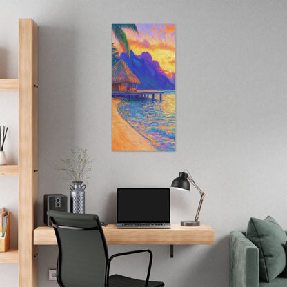 Mornings are Better on Vacation  - Fine Art Print on Canvas