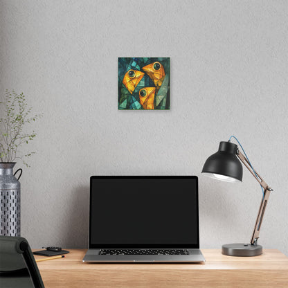 If We Don't Move Maybe They Won't See Us - Garden Friends - Fine Art Print on Canvas