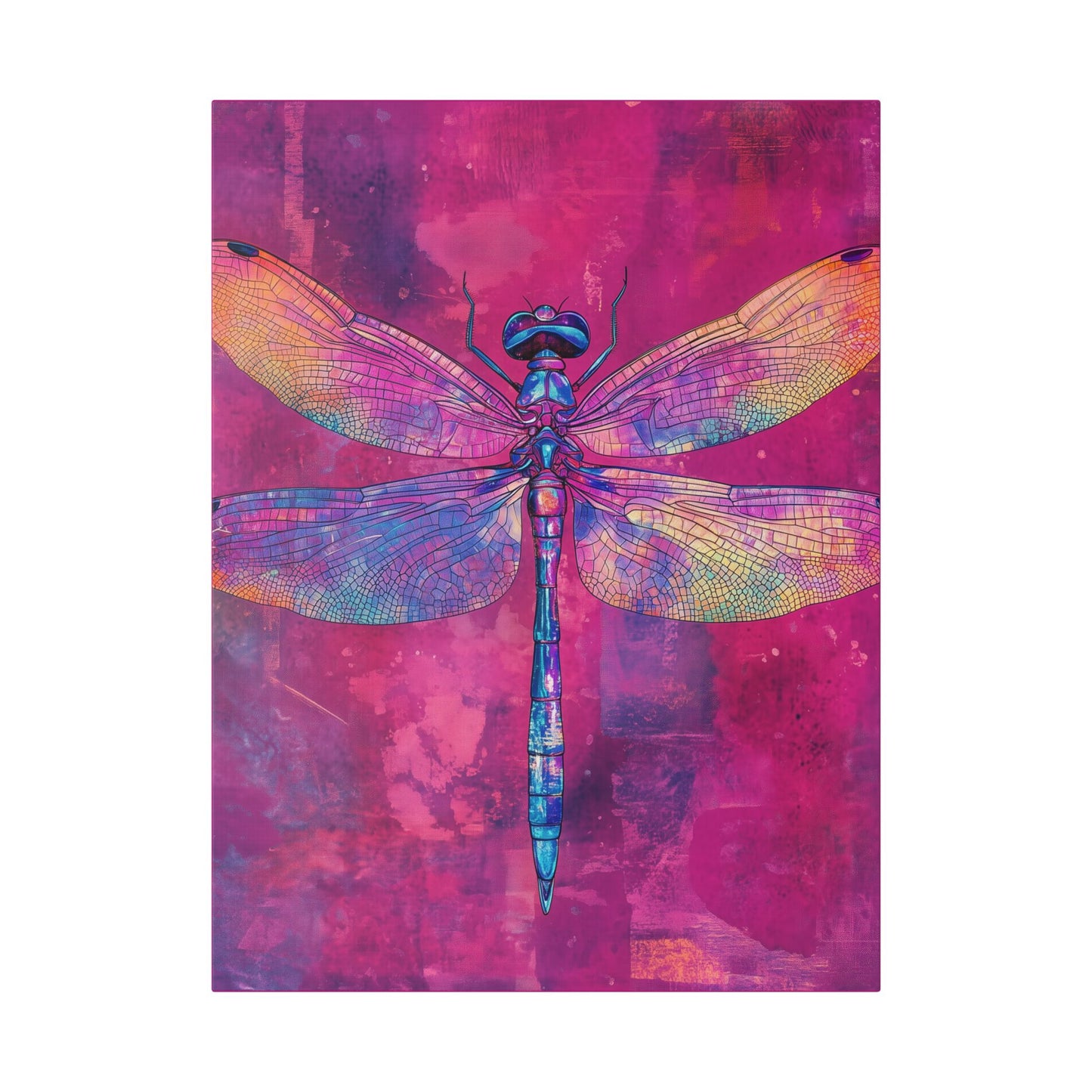 Vibrant Dragonfly - Secret Garden Series -  Fine Art Print on Canvas