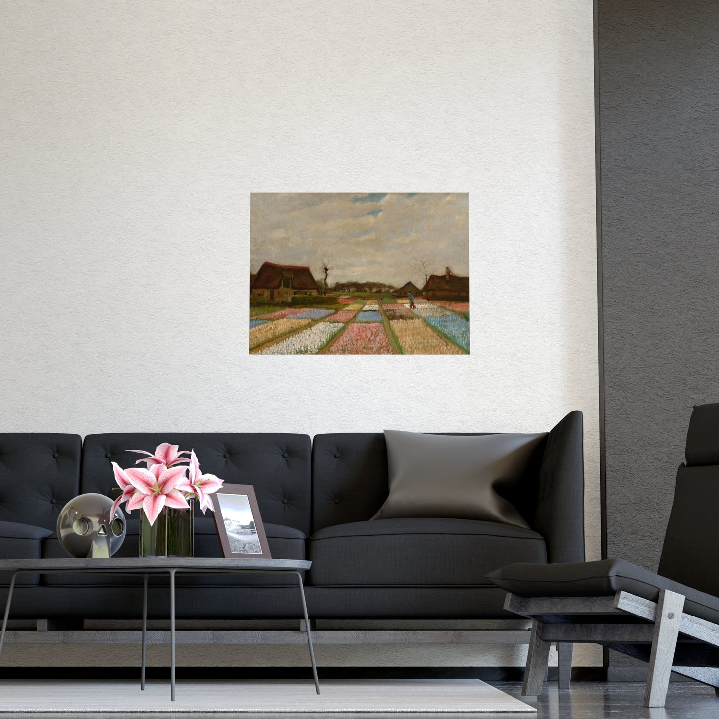 Flower Beds in Holland - Van Gogh Fine Art Poster