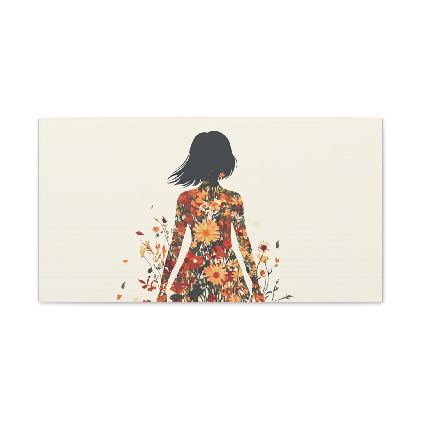 You Belong Among the Wildflowers  - Flower Girl - Print on Canvas