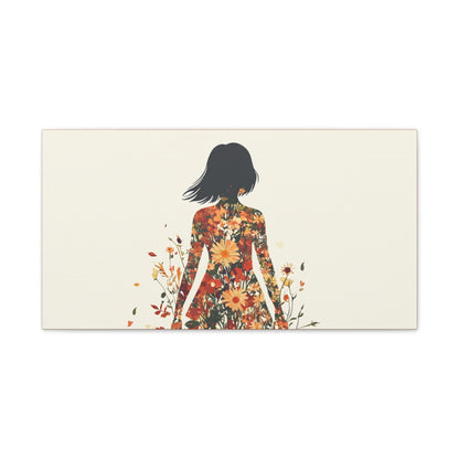 You Belong Among the Wildflowers  - Flower Girl - Print on Canvas