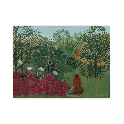 Tropical Forest with Monkeys - Rousseau Fine Art Poster