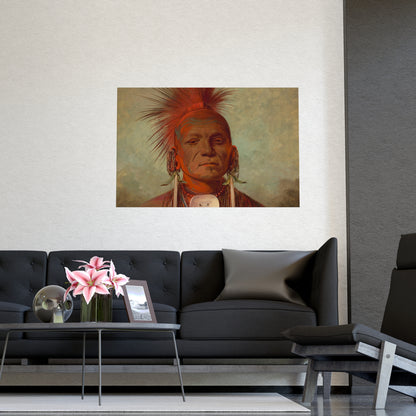 Iowa Medicine Man Portrait - George Catlin - Fine Art Poster