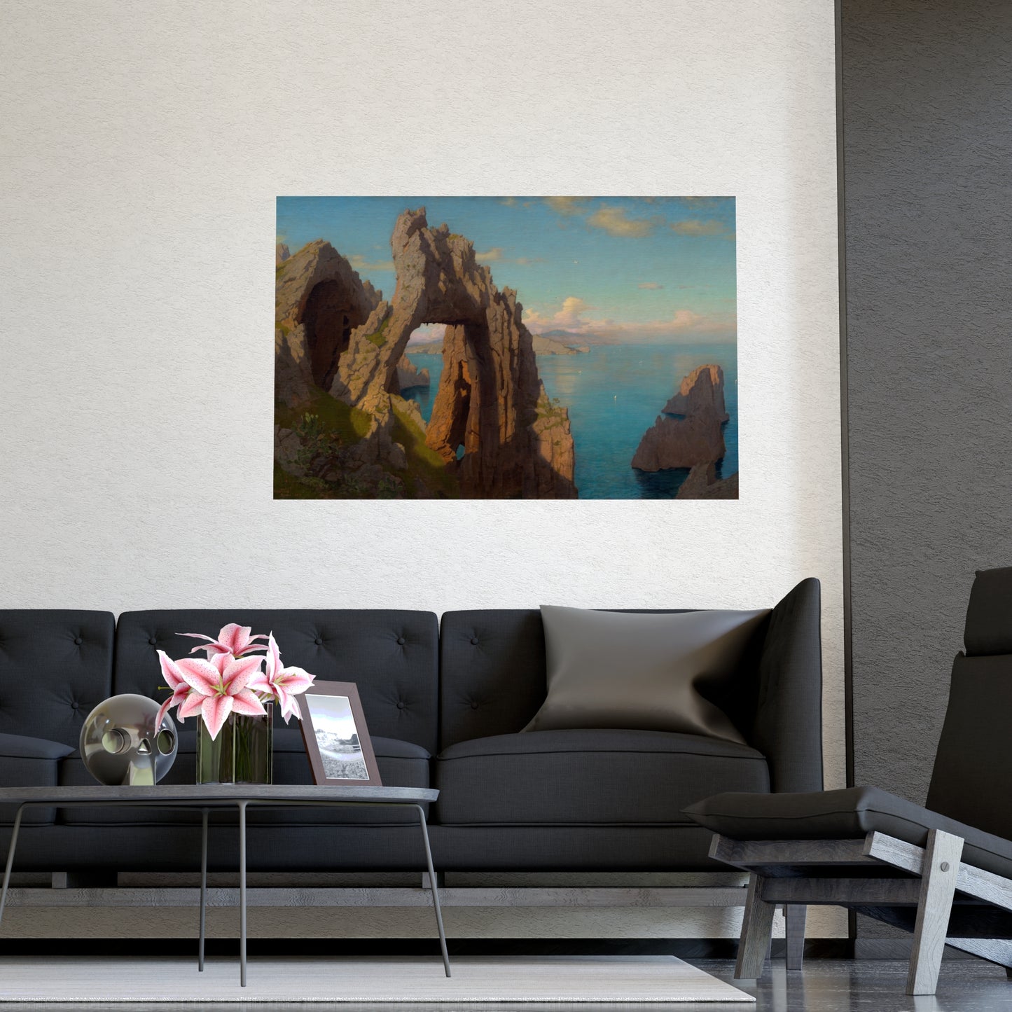 Natural Arch at Capri - Italian Coast Fine Art Poster