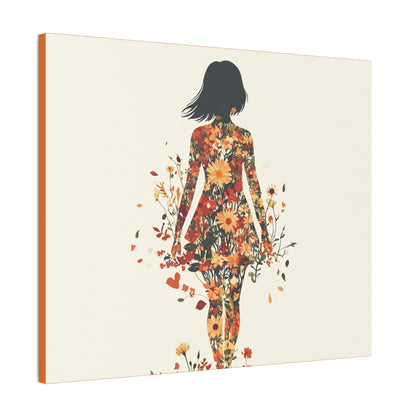 You Belong Among the Wildflowers  - Flower Girl - Print on Canvas