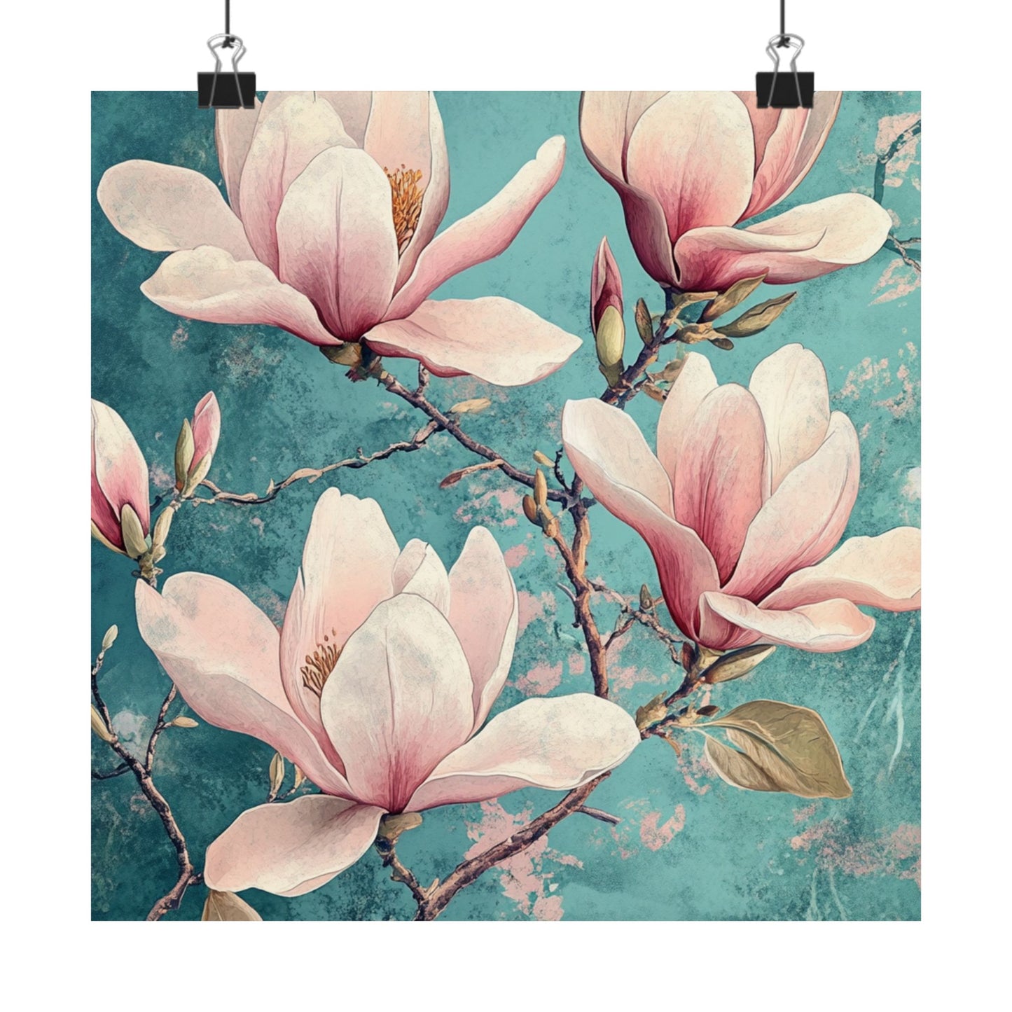 Blossoming Branches Pink Fine Art Print