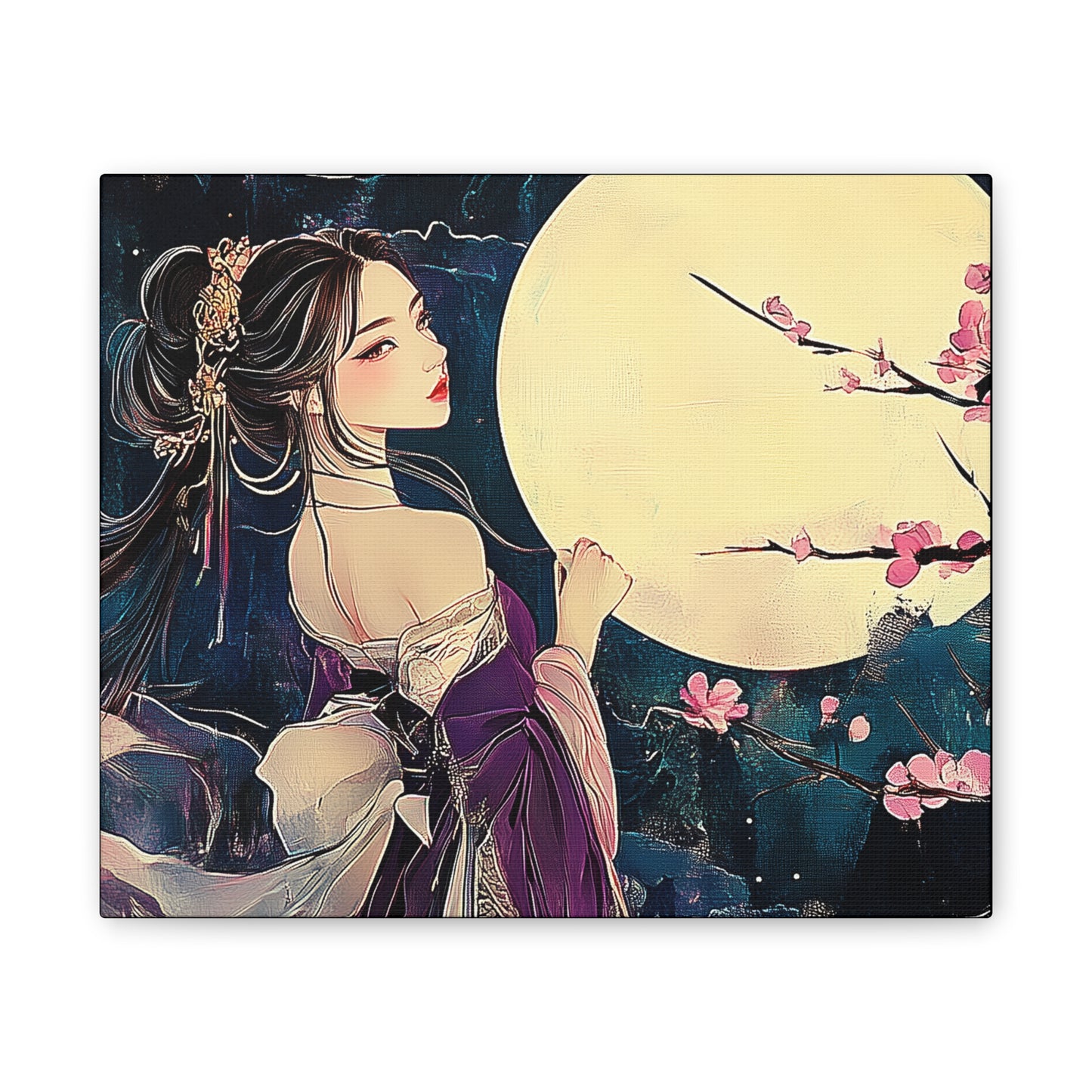 Thinking of You in the Moonlight - Fine Art Print - Wall Art on Canvas